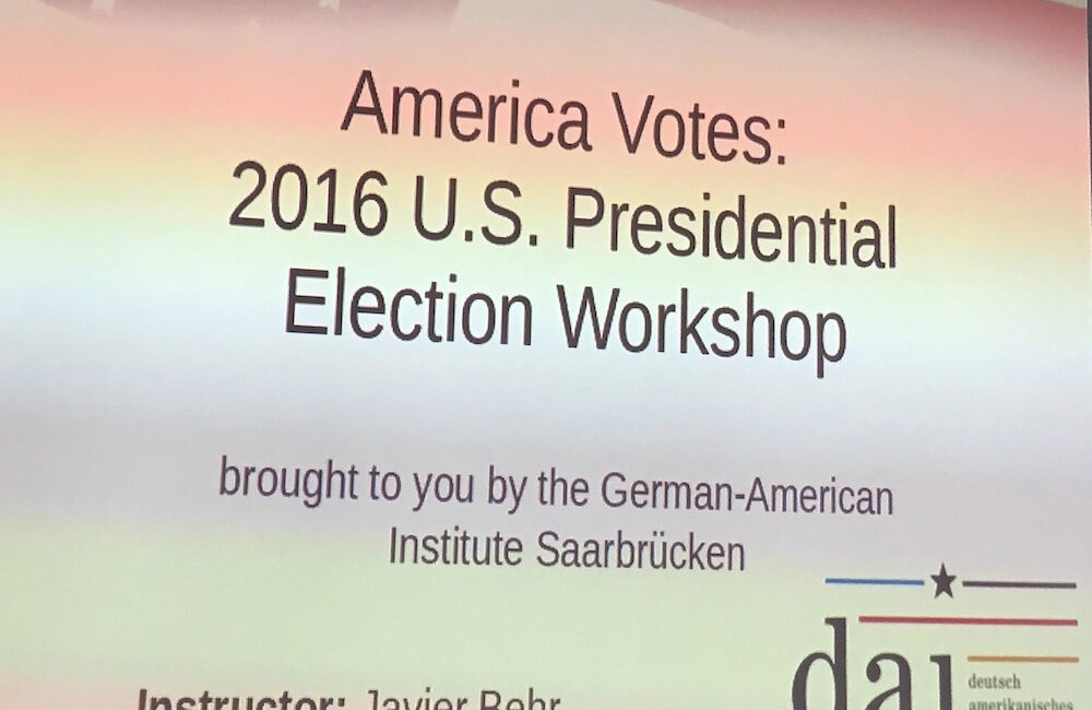 Workshop The US Electoral System Titel