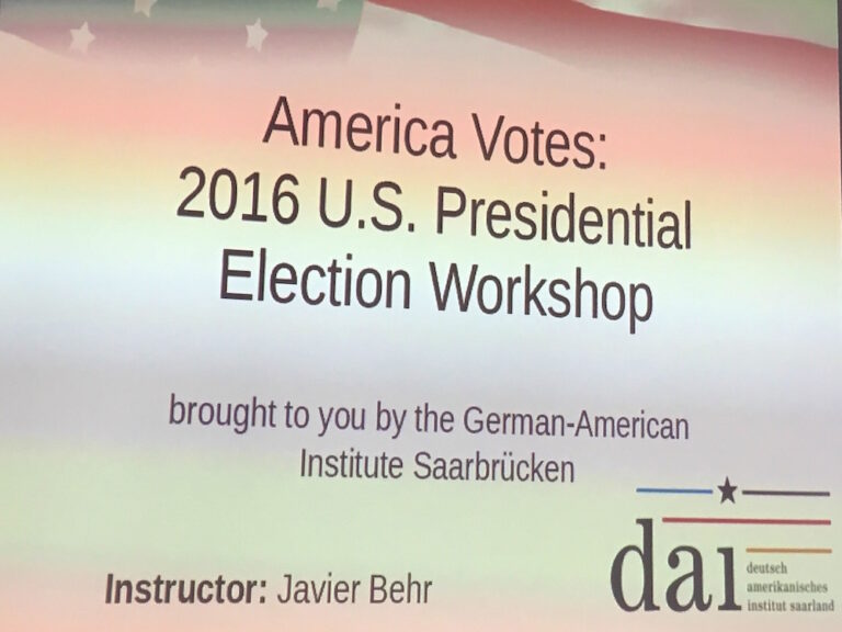Workshop The US Electoral System Titel